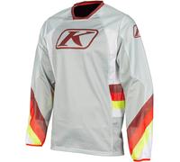 Klim Mojave 2023 Maglia Motocross, Grigio/rosso chiaro, Taglia M