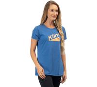 Klim Mountain Peak Tri-Blend Maglietta femminile, blu, taglia M per donne