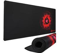KLIM Mousepad XL - Superficie estesa - Tappetino per mouse Extra Large da Gaming - Base in gomma antiscivolo - Superficie testurizzata ad alta precisione - 900 x 400 x 4 mm - Rosso