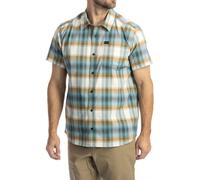 Klim Nero Stretch, camicia manica corta XL male Azzurro/Marrone Chiaro