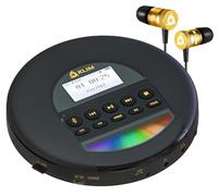 KLIM Nomad - Lettore CD Portatile - Batteria a Lunga Durata - Include Auricolari KLIM Fusion - Compatibile con CD-R, CD-RW, MP3 - Lettore SD, Radio FM, Bluetooth - Ideale per Auto - Hi-Fi - NUOVO - Or