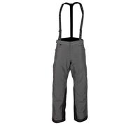 Klim Kaos 2022 Pantaloni con bretelle da motoslitta, grigio/nero, Taglia L