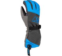Klim PowerXross Gauntlet Guanti per motoslitte, grigio/blu, Taglia S