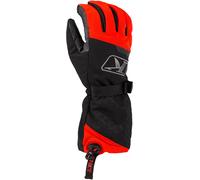 Klim PowerXross Gauntlet Guanti per motoslitte, nero/rosso, Taglia 3XL