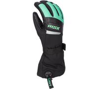 Klim Guanti da motoslitta da donna Radiate Gauntlet Nero-Verde Taglia L