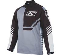 Klim Revolt 1/4 Zip Pullover, nero-grigio, taglia L per maschi