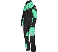 Klim Shredsa Ladies One Piece Snowmobile Suit, nero/menta, Taglia L