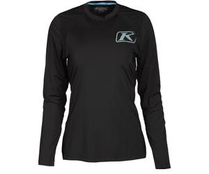 Klim Solstice -1.0 Camicia funzionale a maniche lunghe da donna, nero, taglia L per donne