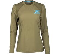 Klim Solstice -1.0, camicia funzionale a maniche lunghe da donna XS female Oliva
