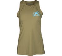 Klim Solstice -1.0, camicia funzionale senza maniche da donna L female Oliva