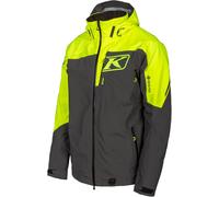 Klim Storm 2022 Giacca per motoslitta, grigio scuro/nero/giallo neon, Taglia S