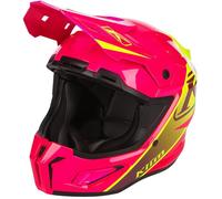 Klim T1 Freeride Casco da motoslitta, rosa/giallo, Taglia L (58/59)