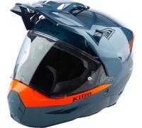 Klim X1 Alpha Carbon Elmo Enduro, blu-arancione, taglia 2XL per maschi