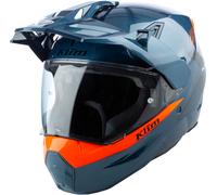 Klim X1 Alpha Concept, casco avventura XS male Petrolio/Arancione