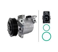 Klimakompressor 12 V Ø 110 mm HELLA IAM-Expertise Con PAG 46 YF per MAZDA 2