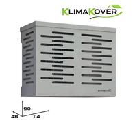 KLIMAKOVER K-114S Copri climatizzatore da design 114x90x48 cm silver in allumini