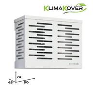KLIMAKOVER K-900W Copri climatizzatore da design 90x70x45 cm bianco in alluminio