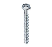 KLIMAS Viti per calcestruzzo, 6,0 x 60 mm, 100 pezzi, testa esagonale in acciaio al carbonio