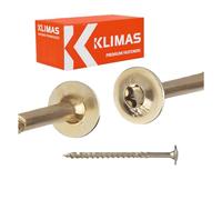 KLIMAS Viti per legno Torx, 8 x 140 mm, TX40, 25 pezzi