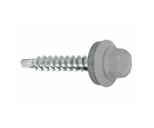KLIMAS Viti per trapano, 4,8 х 35 mm, 250 pezzi, RAL: 9006 - Viti trapezoidali in alluminio bianco