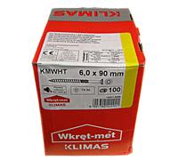 Viti TX da costruzione per legno, a testa svasata, per truciolare, 6,0 x 90 mm, 100 pezzi