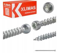 Klimas WKFC - Viti a testa cilindrica, 8 x 500 mm, 50 pezzi, colore: Bianco