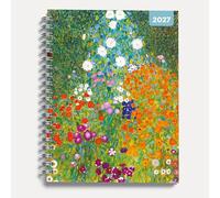 Klimt - Agenda 2027, formato A5, visualizzazione settimanale, copertina rigida con chiusura elastica, nastro segnalibro, 160 x 196 mm Red Robin Publishing