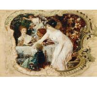 Klimt Garden Party Wall Art - Poster romantico rococò - 16x12/20x16/24x18/36x24