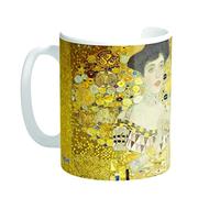 Klimt Lotto 12 Mug Adele Decorazione, Ceramica, 9.5 x 8 x 1 cm