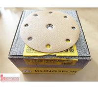 KLINGSPOR 237782 Disco smerigliatore con chiusura a strappo, PS 33 CK, 150 mm, 100 pezzi, grana 80, 143130