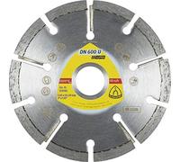 Klingspor 330662 DN 600 U diamante Dischi da taglio 125 X 8 X 22, 23 mm 10 segmenti 32 X 8 X 7 mm standard dentatura (contenuto: 1)