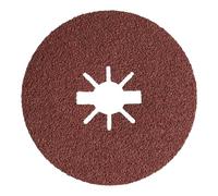 Klingspor 351145 CS 561 - Dischi in fibra per acciaio, metalli non ferrosi, metallo, universali, X-LOCK, 24 grane, 125 mm x 22 mm, 25 pezzi