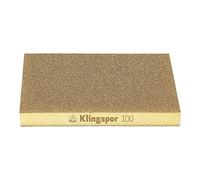 Klingspor 353264 SW 501 TR - Spugna abrasiva, grana 120, 123 mm x 96 mm x 12,5 mm, 100 pezzi