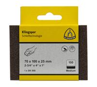 Klingspor Blocchetti abrasivi SK 500, Ossido di alluminio grana 150, 70x100x25mm, Hobbistica-confez. retail Quantità:1