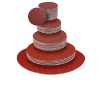 Klingspor Dischi abrasivi in velcro, ad esempio compatibili con levigatrice a disco e smerigliatrice eccentrica, carta vetrata PS 18 EK, Ø 400 mm, non forata, 5 pezzi, grana 80