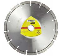 Klingspor DT 350 U - Disco diamantato extra 230 x 2,6 x 22,23 mm, 15 segmenti dentatura standard - per materiali da cantiere e calcestruzzo - 336219