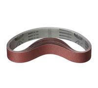 Klingspor Nastro abrasivo in corindone, 50 x 1020 mm, grana P80, 5 pezzi, per legno e metallo, base in tessuto semi-flessibile, resistente agli strappi, nastri abrasivi professionali per levigatrice a