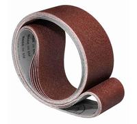 Klingspor Nastro abrasivo LS307X - 100 x 1000 mm - grana P120 - 5 pezzi - per legno e metallo - base tessuto semi-flessibile resistente allo strappo - Nastri professionali per smerigliatrici a nastro