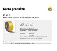 KLINGSPOR - Rotolo di carta abrasiva PS 30 D, 115 x 50000 mm, 1 pz, grana 60, 174088
