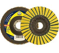 Klingspor SMT 850 plus Special 312556 - Piatto abrasivo in tessuto non tessuto, 115 x 22,23 mm, grana 60 Coarse curvo, per acciaio INOX