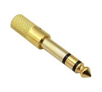 Klinken Adapter 6,35 mm zu 3,5 mm - Audio Umwandlungsstecker | 6,35 mm männlich auf 3,5 mm weiblich Adapter für Gitarren, Kopfhörer, Aux Kabel, Keyboard, Lautsprecher, Verstärker, Ideal Studio, u