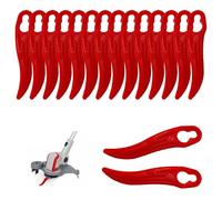 KLINNA 100 pezzi tagliaerba di ricambio in plastica, accessori di alta qualità per trimmer, coltelli in plastica, compatibili con Einhell tagliaerba accessori FRT18A FRT18A1 Art 46155 FRT20A1