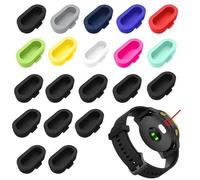 KLINNA 20 tappi antipolvere in silicone per Garmin Fenix 8/7/7Pro, Venu 3/2, Forerunner 965/265/165/55 & Instinct 3/2/2X, protegge la porta del caricabatterie, tappo anti-polvere (colorato e nero)