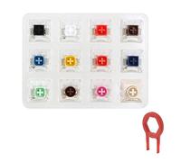 Kliplinc 12 Key Switch Tester con Base acrilica con Cappucci per per Box 4 Tastiera Meccanica con Chiave Puller