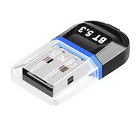Kliplinc Adattatore USB Bluetooth 5.3 USB Bluetooth Ricevitore Nger Unterst¨¹Tzt Laptop PC Desktop Bluetooth Headset trasmettitore di ricezione blu