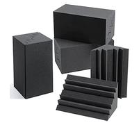 Kliplinc Confezione da 8 trappole acustiche, 30,5 x 17,8 x 17,8 cm, schiuma fonoassorbente, schiuma assorbente per pareti in schiuma per studio, casa o teatro