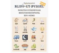 Klipp-ut-pyssel: rim-memo, bokstavstärningar och bokstavskort: lär-dig-läsa-lekar