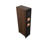 Klipsch RP-6000F II Altoparlante da terra con tromba Tractrix ibrida 90° x 90°, tweeter da 1", woofer da 6,5" e opzioni di integrazione Dolby Atmos per il suono Home Theater in noce