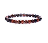 KLIYBGTHIJTP Braccialetto elastico unisex con pietre preziose rotonde da 6 mm, 17,8 cm