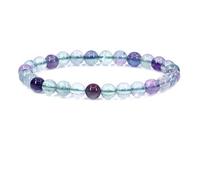 KLIYBGTHIJTP Braccialetto elastico unisex unisex unisex con perline rotonde da 6 mm, con cristalli semi preziosi, per yoga, 17,8 cm, Pietra